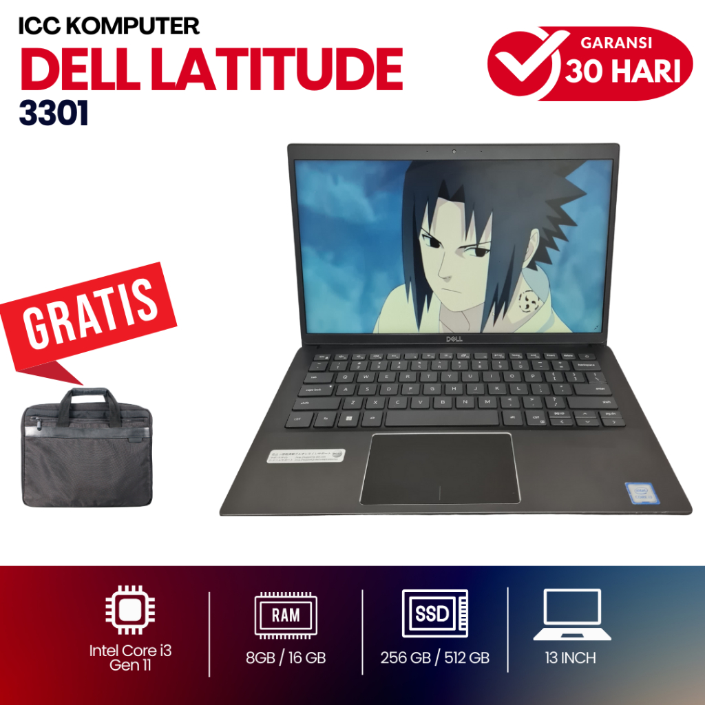 Laptop Dell Latitude 3301 Core i3 - Second Slim Mulus & Bergaransi