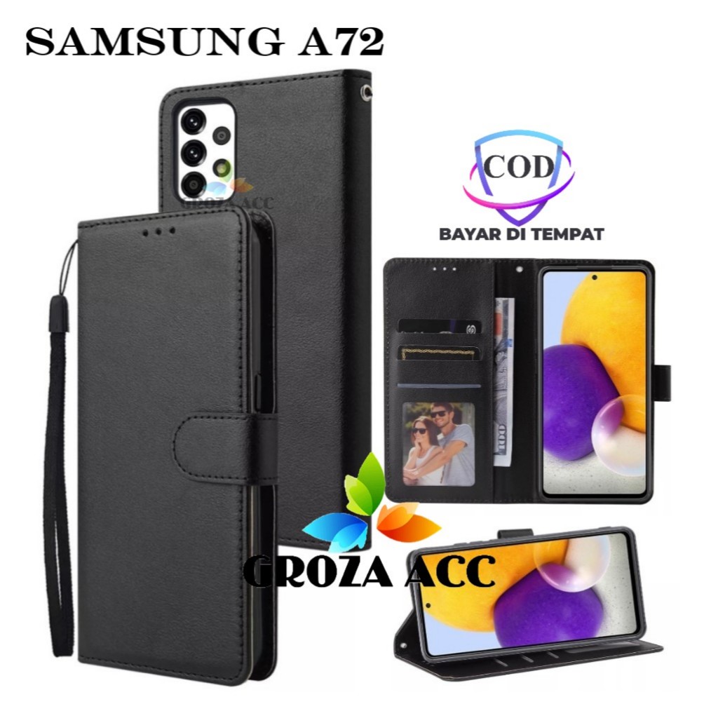 Flip Case samsung a72 Case Wallet Kulit Casing Dompet Case Wallet Leather Flip Case samsung a72 Casi