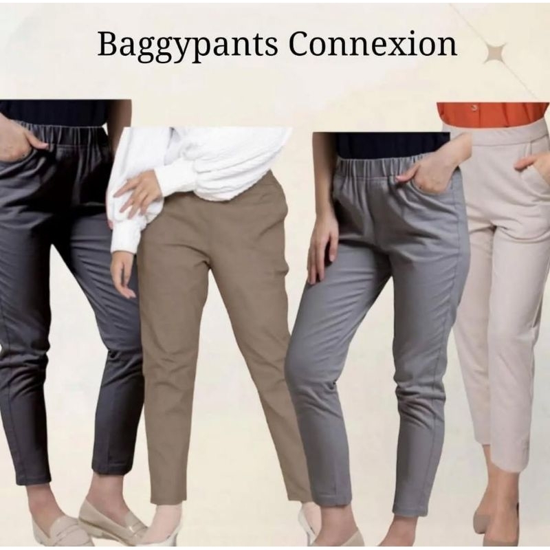 Baggypants Wanita Celana panjang wanita Chinos panjang wanita Connexion