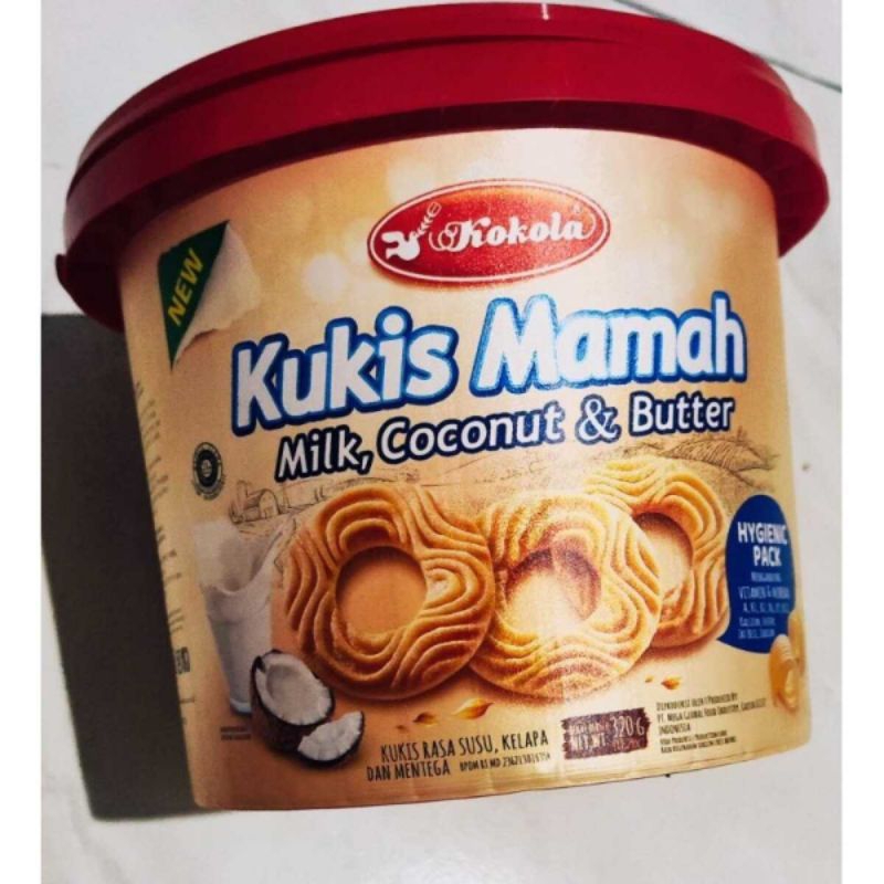 

Kokola Kukis Mamah Milk, Coconut & Butter Biskuit 320gr