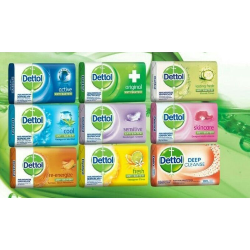 DETTOL 100 gram Sabun Batang / Sabun Mandi Dettol 100 gr/ Bar Soap dettol 100G