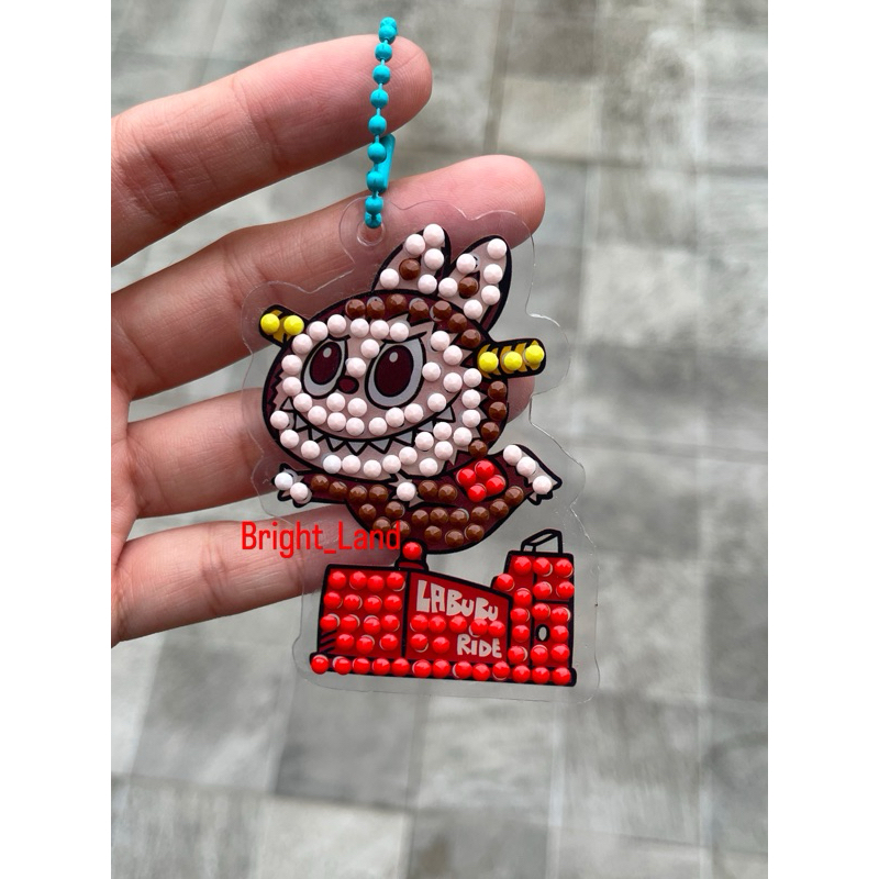 (GTL) STIKER DIY TEMPEL MANIK MANIK DIAMOND LABUBU | ANIMAL AKRILIK GANTUNGAN PAINTING GLITTER / STI