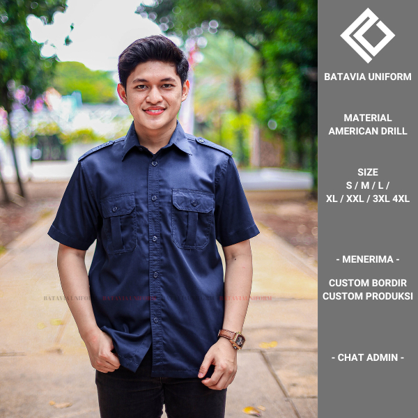 Baju Kemeja Tactical Taktikal PDL PDH Kerja Kantor Komunitas Original Premium Lengan Pendek Material