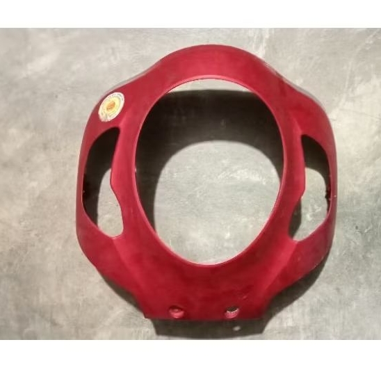 COVER LAMPU TAMENG DEPAN SCOOPY  2021 MERAH DOFF ORI BEKAS COPOTAN