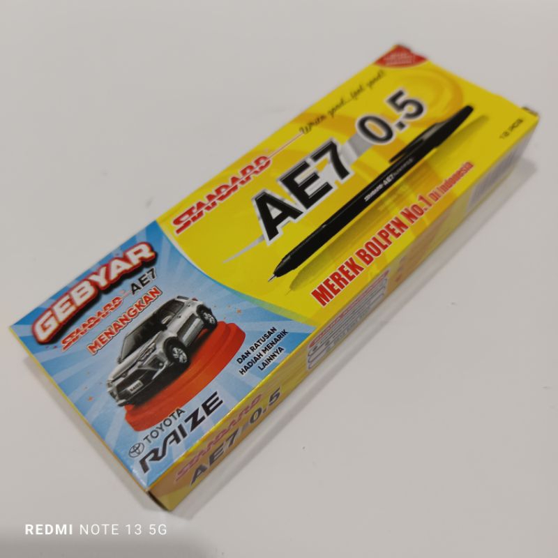 

D3W! 1 Pak Pulpen Standar Ae7(Isi 12 Pcs)ANTI Macet