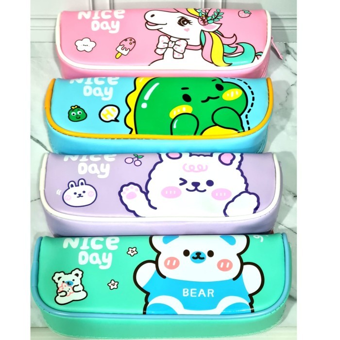 

Tempat pensil seleting anak sekolah lucu karakter