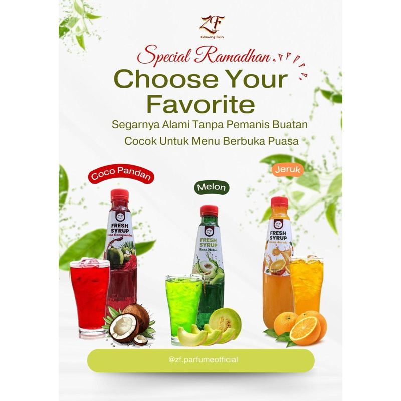 

SIAP KIRIM SIRUP BY ZF TANPA PEMANIS BUATAN PRODUK ORIGINAL