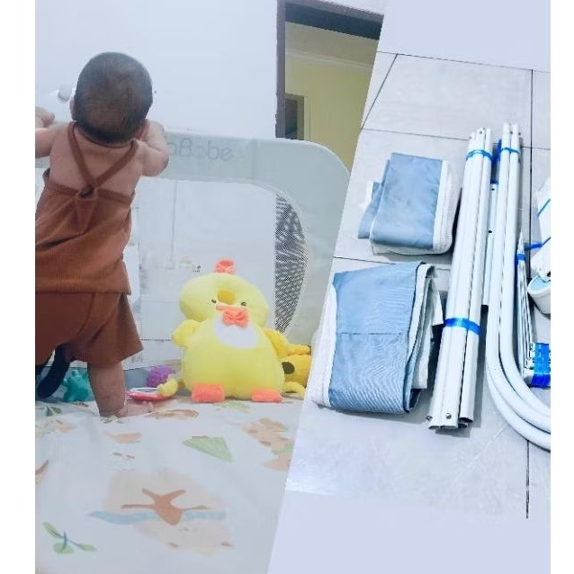 [PRELOVED] 2METER 1,5METER BABY BEDRAIL BED FENCE MAFABABE