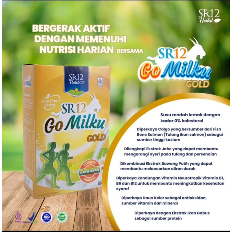 

Gomilku Gold SR12 Susu Tulang dan Sendi Orang Tua Susu Kambing Otawa BPOM Halal 200gr-600gr