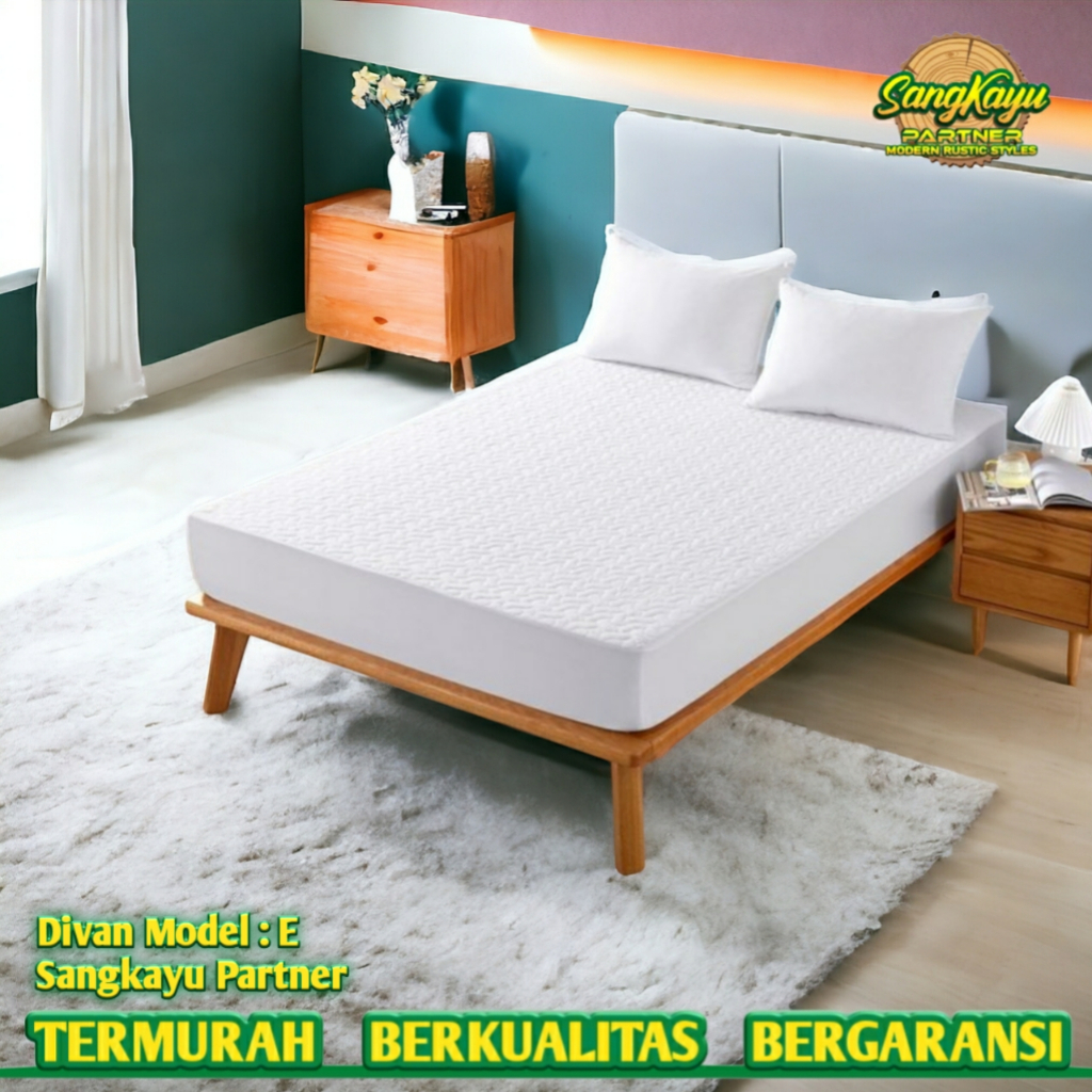 SangKayu Partner TERMURAH Divan kayu minimalis Divan Model E dipan kayu minimalis ranjang kayu Divan