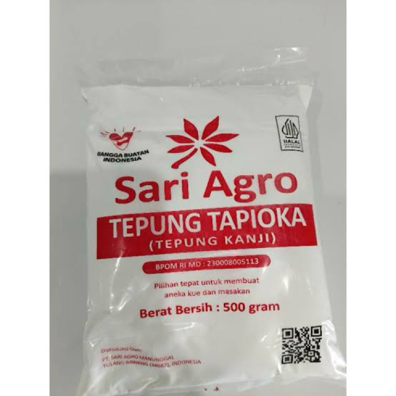

sagu/tepung tapioka sari agro 500 gr