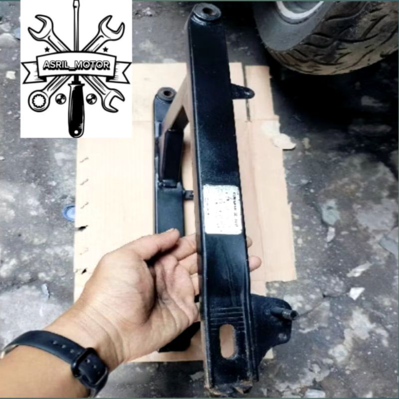 Swing Arm Fork Belakang Honda Supra x 125 Batman 2007-2010  double disc Cakram original