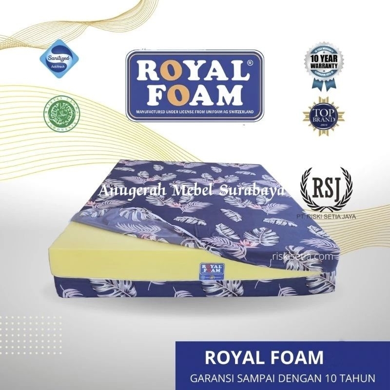 Kasur Busa Royal Foam Tebal 14 Garansi 10 Tahun (JAWA TIMUR)