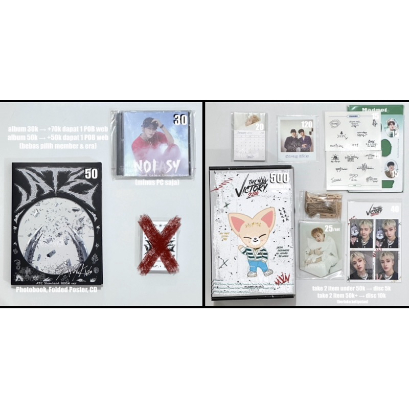 [READY] AAB Stray Kids NOEASY MAXIDENT ROCKSTAR ATE NEMO SG22 SG24 SKZ-X Chocolate Factory The Victo