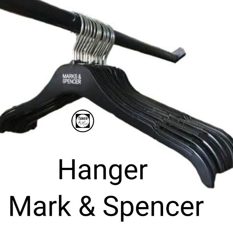 Hanger Baju Distro hitam / Hanger Hitam /Hanger Bahu Halus / Hanger Plastik