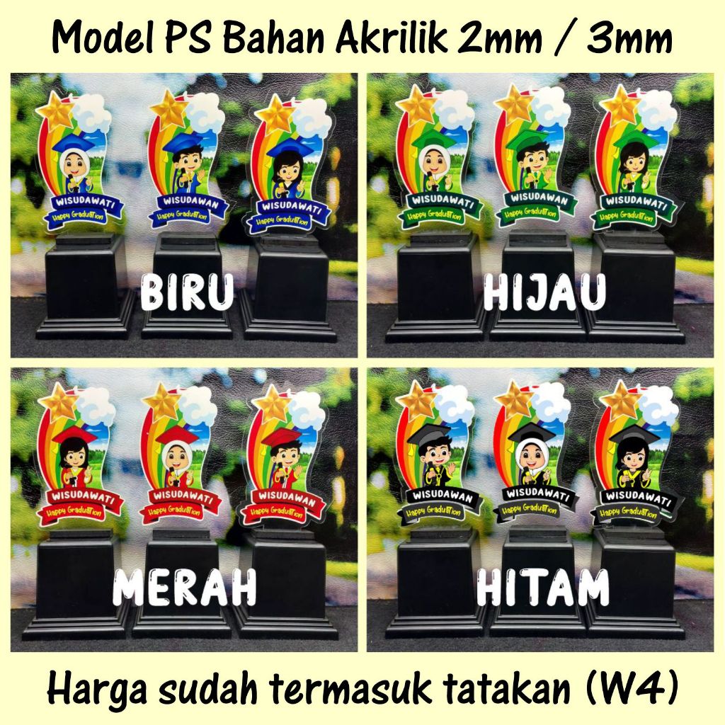SOUVENIR PLAKAT WISUDA TK TERBARU AKRILIK PERPISAHAN TK PAUD SD MODEL PS AKRILIK