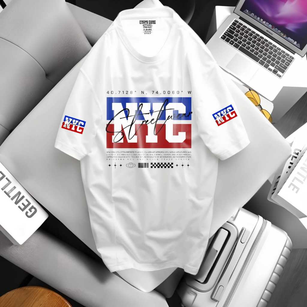 Kaos Pria Distro Original Design NYC full catton