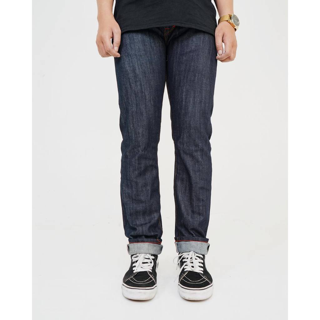 SVGE DENIM - Divine Blue Deep Indigo Celana Denim Panjang Slim