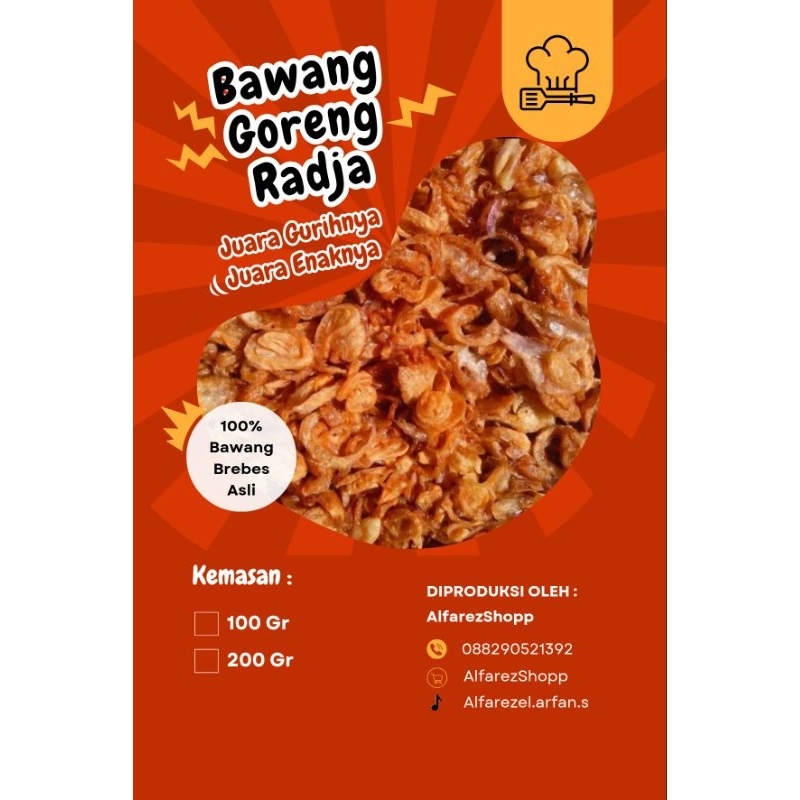 

Paket Bundling Bawang goreng asli brebes 200gr & 100gr
