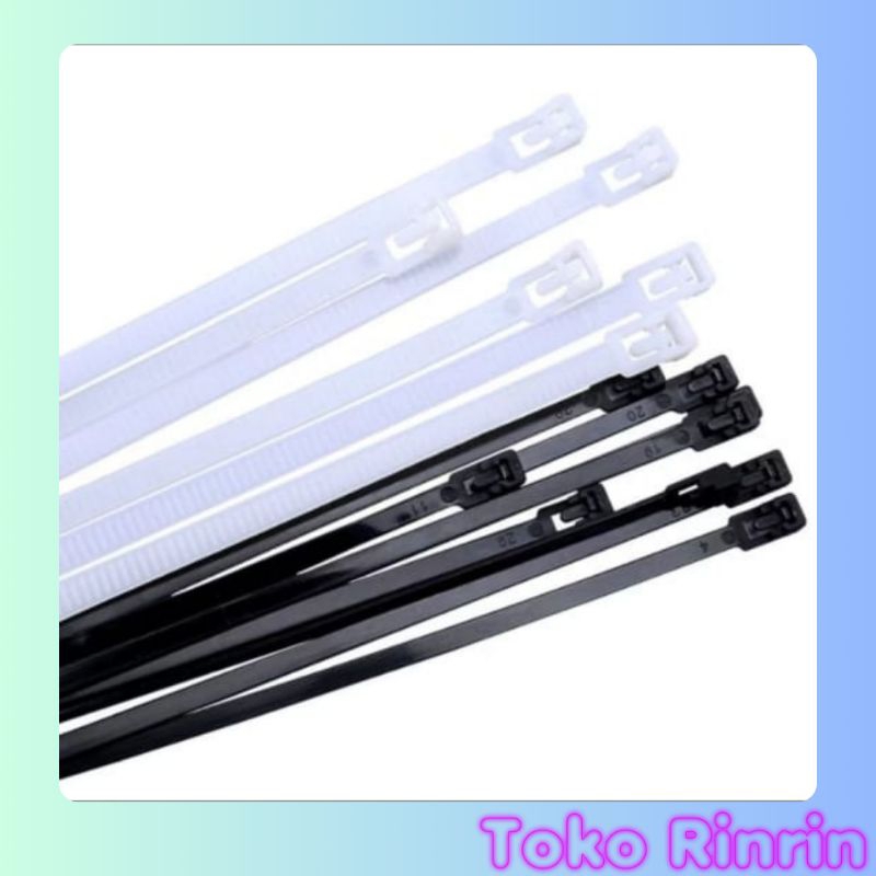 

Rinrin Kabel Ties /100pcs Nylon Kabel Pengikat Panjang 10cm 15cm 20cm