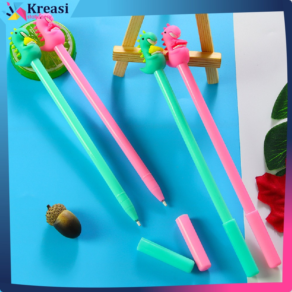 

Pulpen Gel Dinosaurus Pena Pen Dino Bolpen Bolpoin Unik Ballpoint Lucu / Pulpen Karakter Dinosaur Kreasi Stationery A33