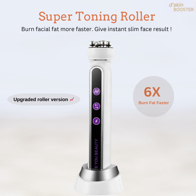 Dskinbooster- Super Toning Roller (Upgraded Roller Version ). Meniruskan pipi dan double chin 6X leb