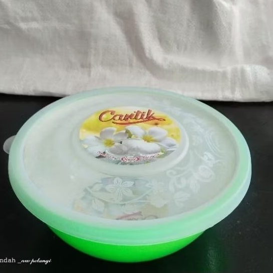 mangkok cantik anti tumpah / mangkok tutup