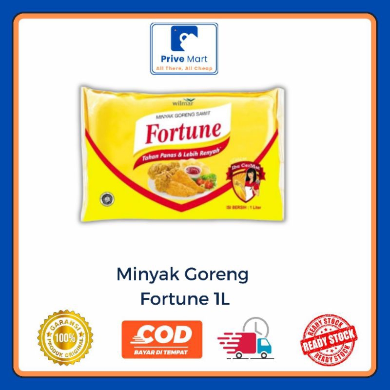 

Minyak Goreng Fortune 1 Liter Prive Mart