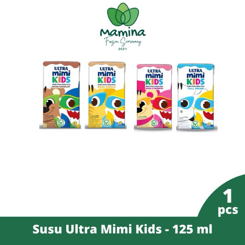 

Baby shark Susu Ultra Mimi Kids 1 karton isi 40 pcs Mamina kemasan baby shark
