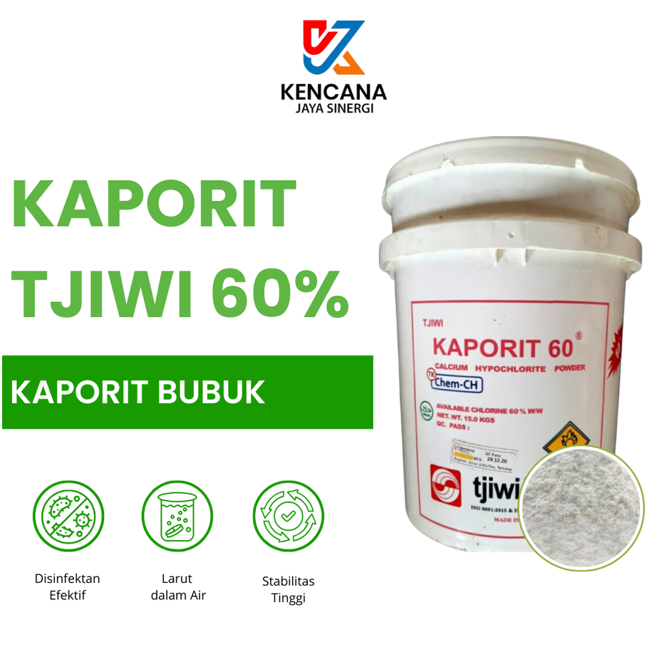 Kaporit TJiwi 60%/Kaporit Bubuk 1 Kg