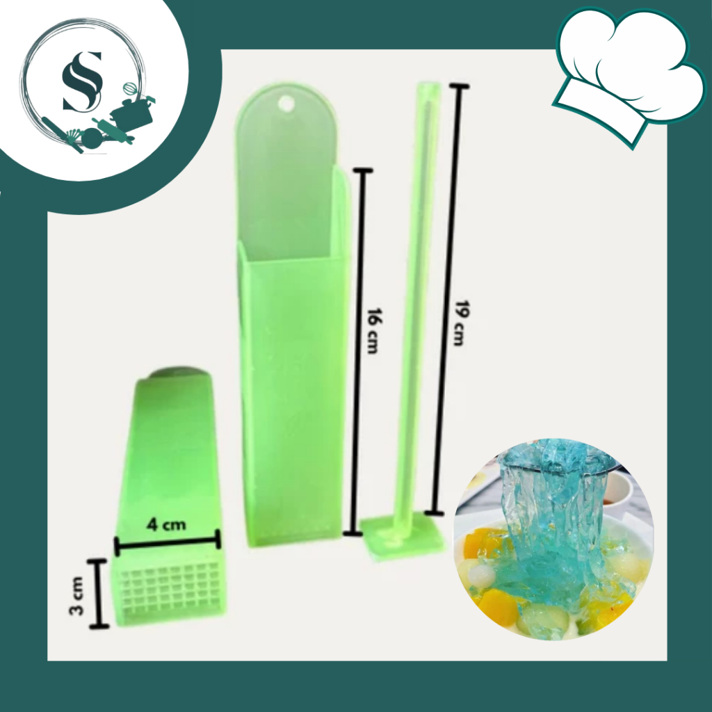 (SM) CETAKAN JELLY MIE Alat Serut Dorong Mencetak Jelly Pemotong Puding Mie Jelly Noodle Maker