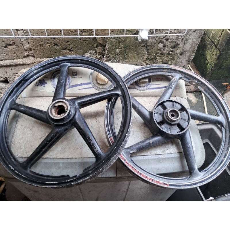 Velg smash 110 shogun 110 satria ru 120 lumba tornado enkei suzuki original kelengkapan seperti difo