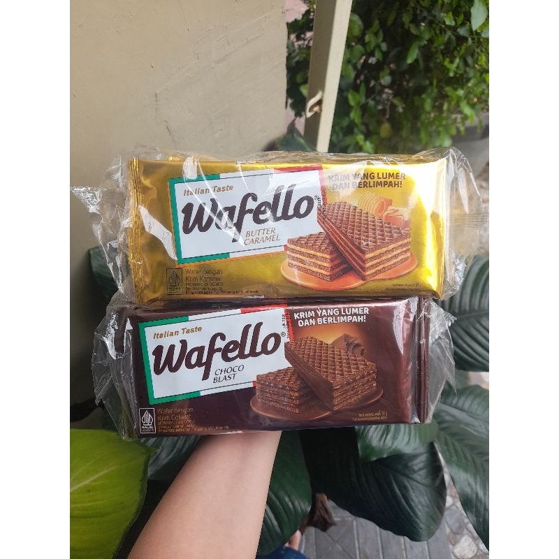 

Wafello Coklat, Caramel 1000-2000 (isi 10) Snack Cemilan