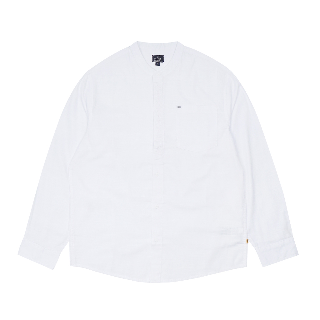 Baju Koko Original MGEE - Baju Koko Lengan Panjang Pria Original MGEE Autus CKRR 065 White