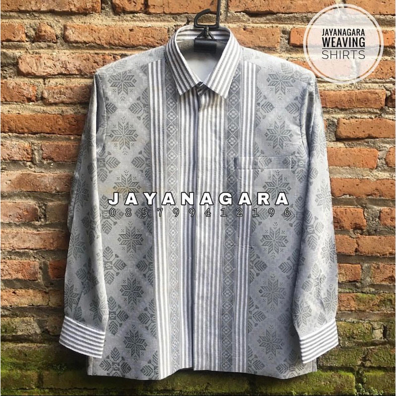 Kemeja Tenun Jayanagara Original Handmade 068