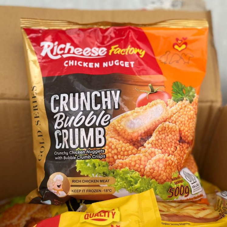 

Richeese Factory Chicken Nugget Crunchy Bubble Crumb 500gr