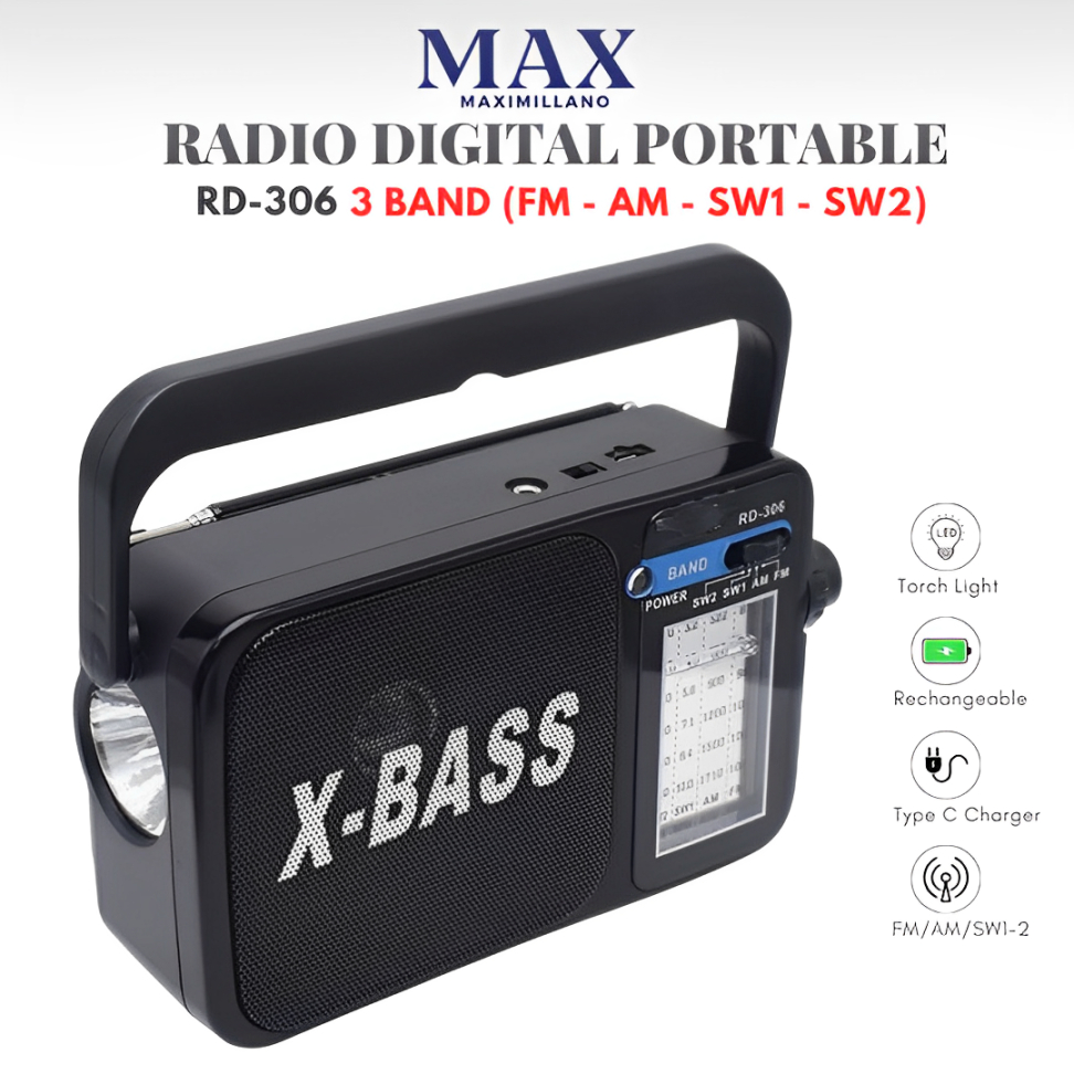 Radio Speaker FM/AM Portable Murottal Mini RD-306 Pocket radio Internasional Radio / Radio Portabale