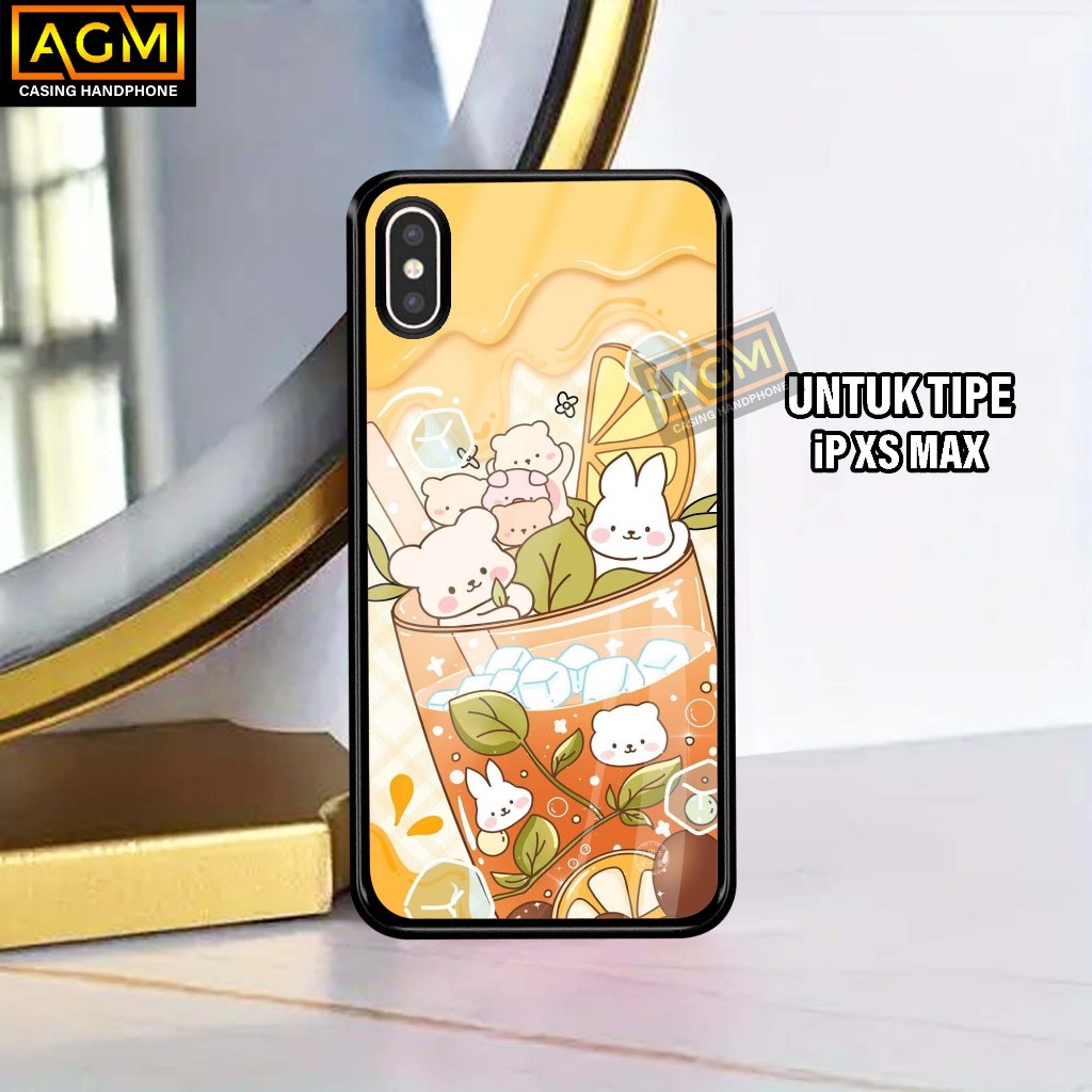 Case iPhone XS MAX Terbaru Case kilau - New Case Glossy casing Hp iPh XS MAX [MOTIF-BOBA] -AGM Case 