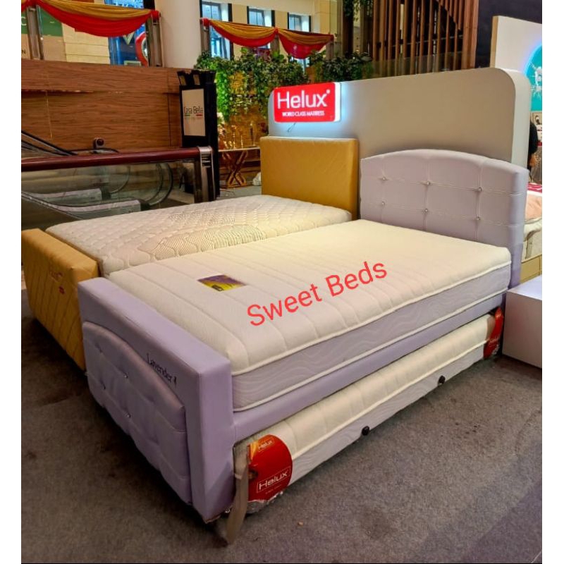 bed dorong helux lavender latex 3in1