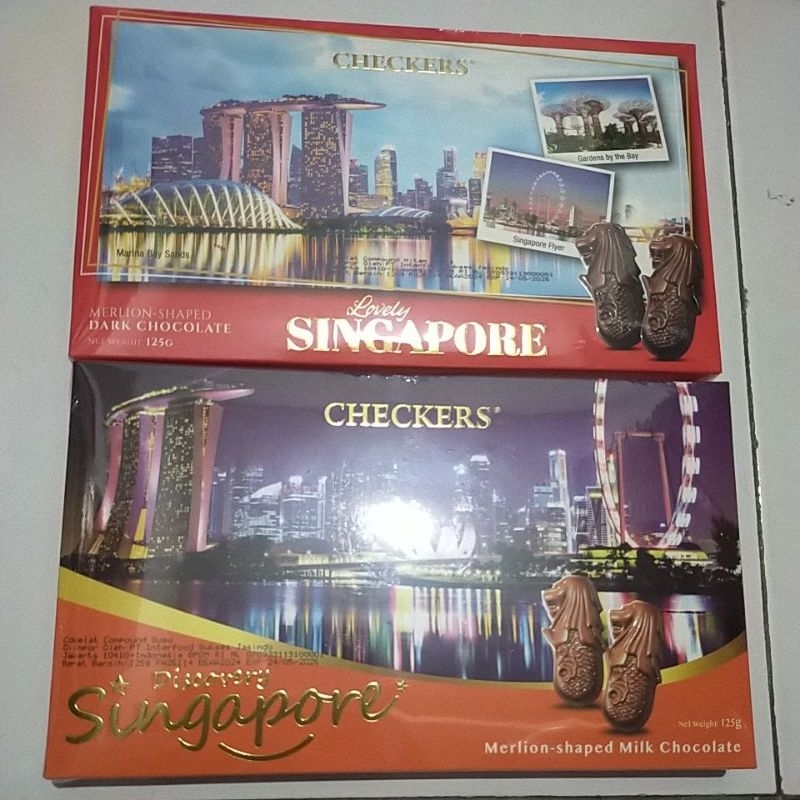 

COKLAT CHECKERS MERLION SHAPED SINGAPORE