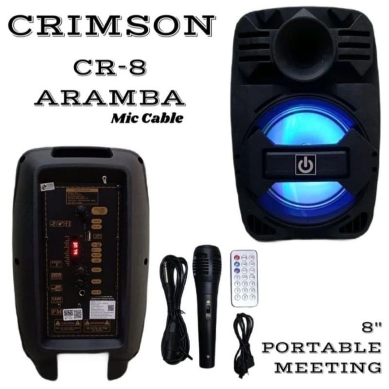 speaker aktif 8 inch crimson Cr8 Portable
Aramba Karaoke original