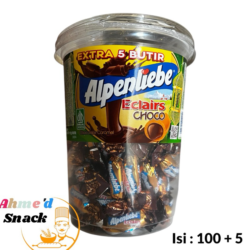 

alpenliebe eclairs choco 1toples isi 100 + 5 pcs