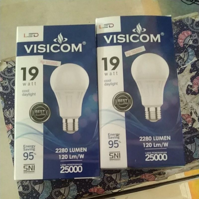 LED VISICOM 19 WATT CAHYA PUTIH 1 TAHUN
