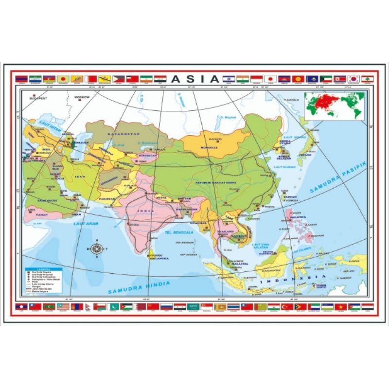 

Peta Asia gulung