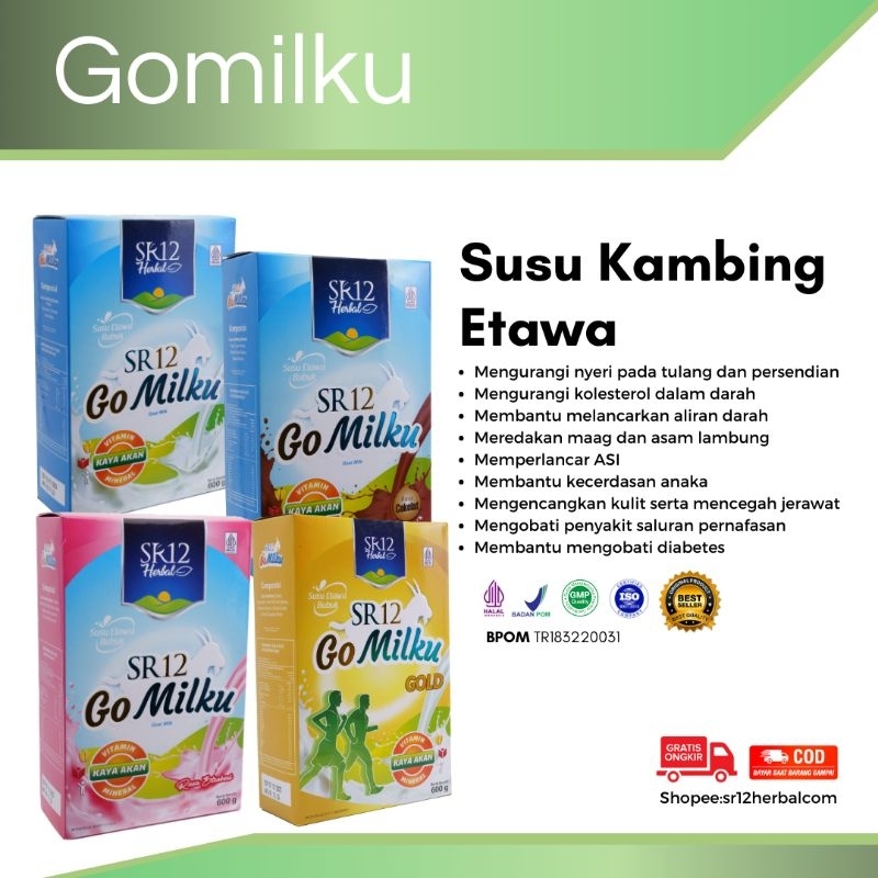 

Go Milku SR12 Halal Susu Kambing Etawa Premium Original Meningkatkan Kesehatan Inmun Aman Bumil Busui