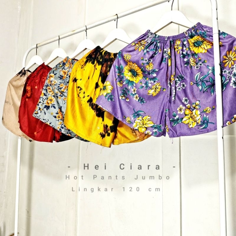 Celana Pendek Jumbo Rayon Wanita