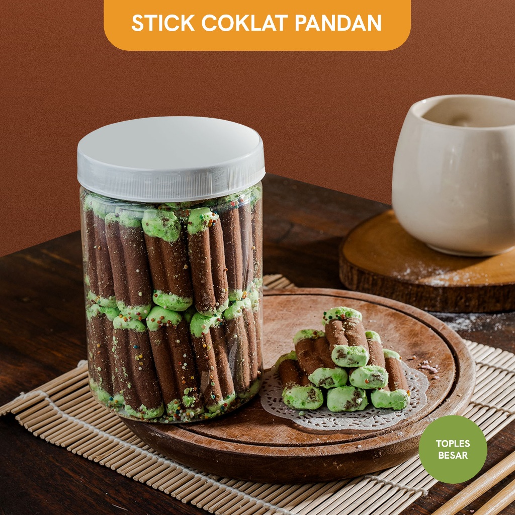 

KUE KERING STICK COKLAT PANDAN DAN STRAWBERRY
