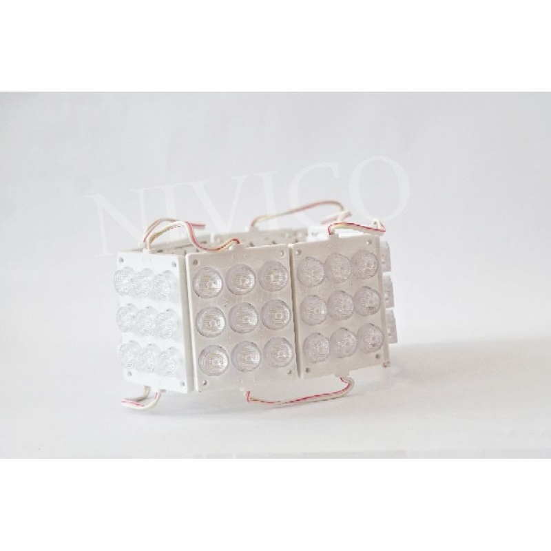 LAMPU LED MODUL 9 MATA BULAT 12V 9 W PUTIH