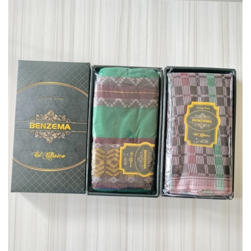 Sarung Tenun Benzema El Glasico / Kain Sarung Benzema El Glasico, Dewasa
