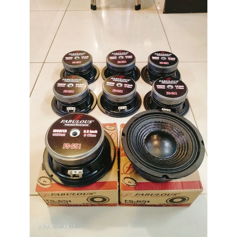 FABULOUS 6,5" Speaker Komponen FS 651 6,5 inch MID miniatur